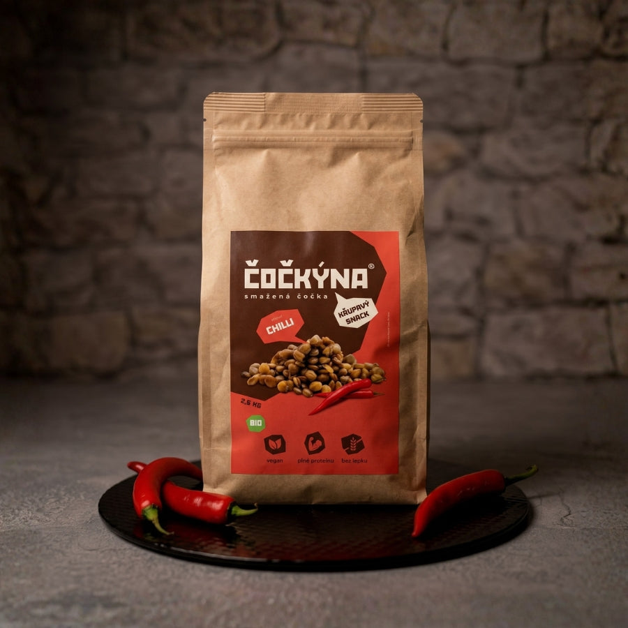 Křupavá Čočka - Chilli BIO - 2.5 kg