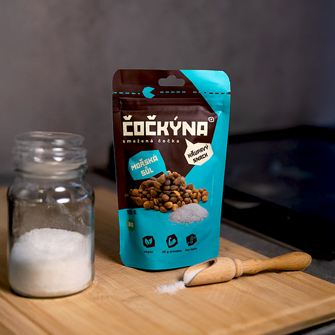 Křupavá Čočka - Mořská sůl BIO - 100g